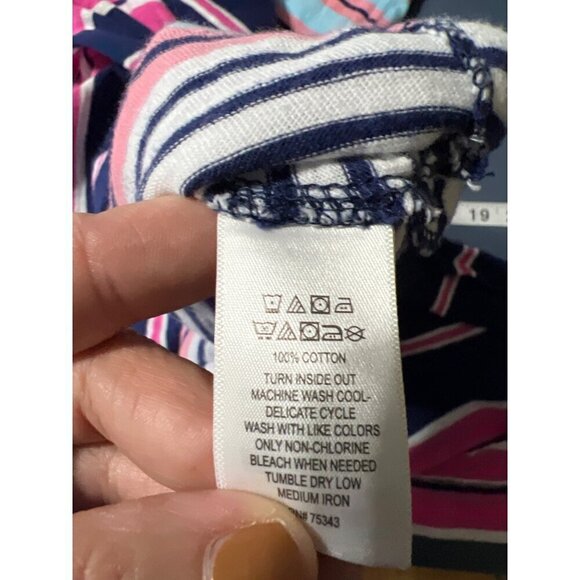 C&C Californi Maxi Dress L Beachy Vacation Resort Striped - Picture 10 of 11